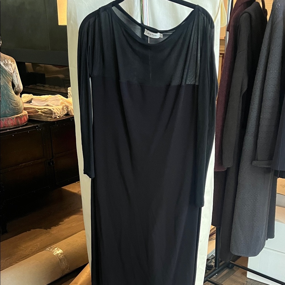Calvin Klein Black Long Sleeve Dress